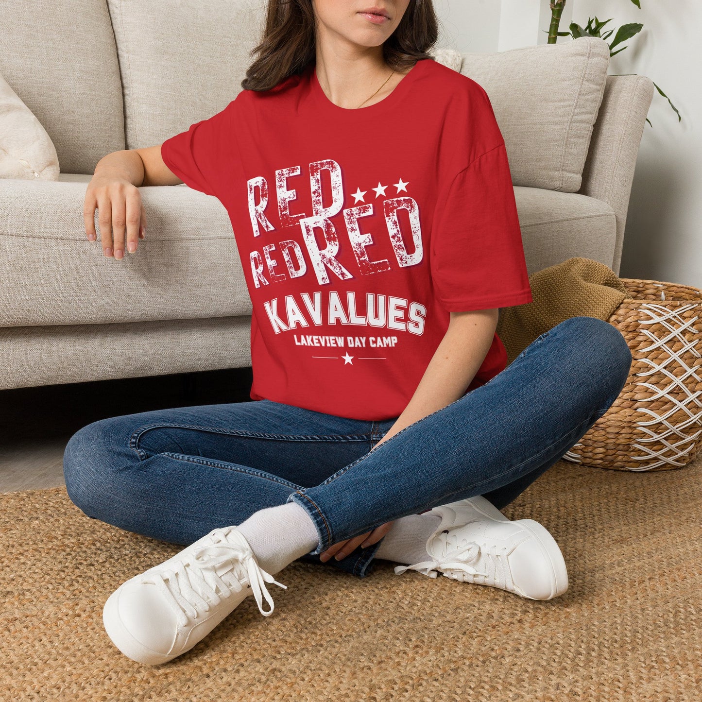 Adult Red Color War Tee
