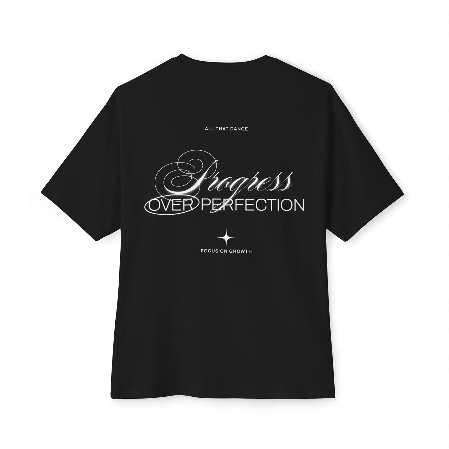 Adult Progress Over Perfection Oversized Tee