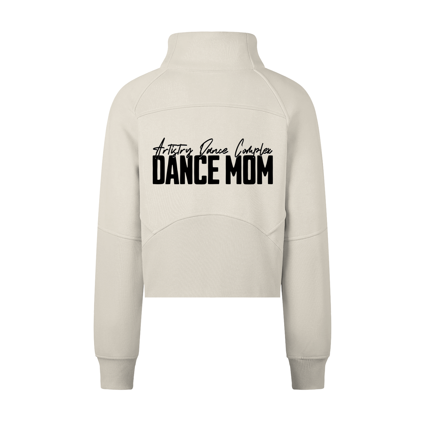 Cropped Half-Zip Sweatshirt