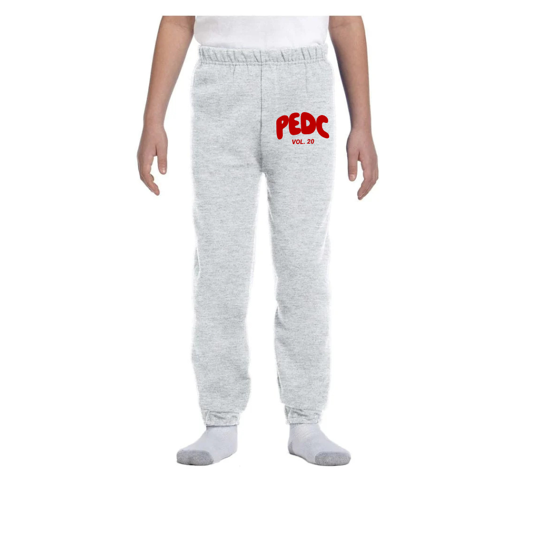 Youth White Fox Joggers