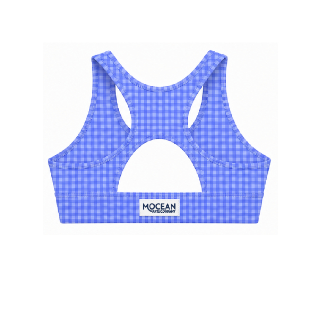 Gingham Sports Bra - PRE ORDER before 6/10