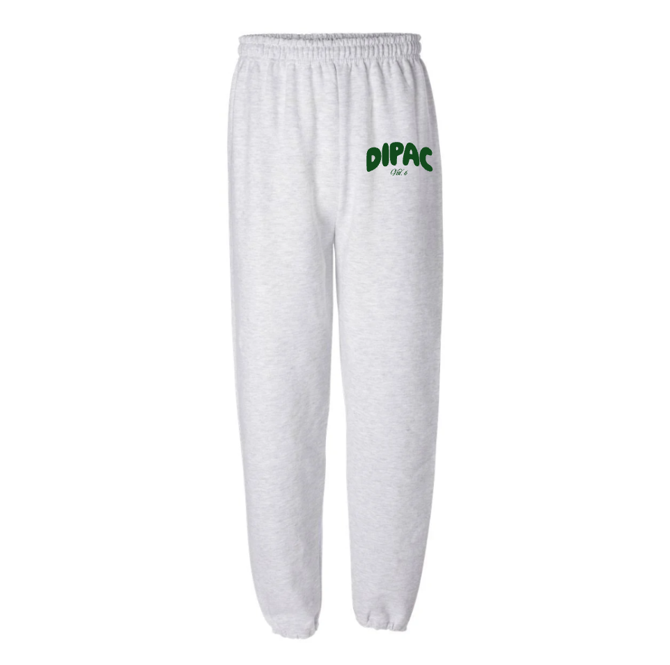Adult White Fox Joggers in Ash