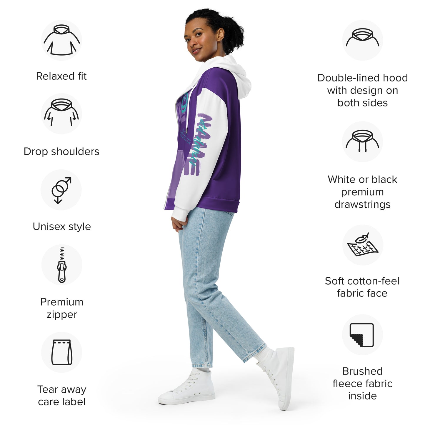 ATD Exclusive Zip-Up Hoodie with Personalization
