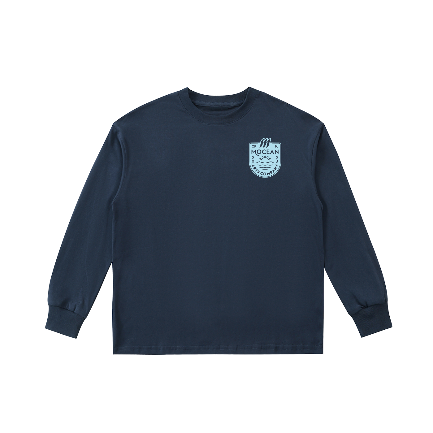 Youth Long Sleeve Tee in Navy