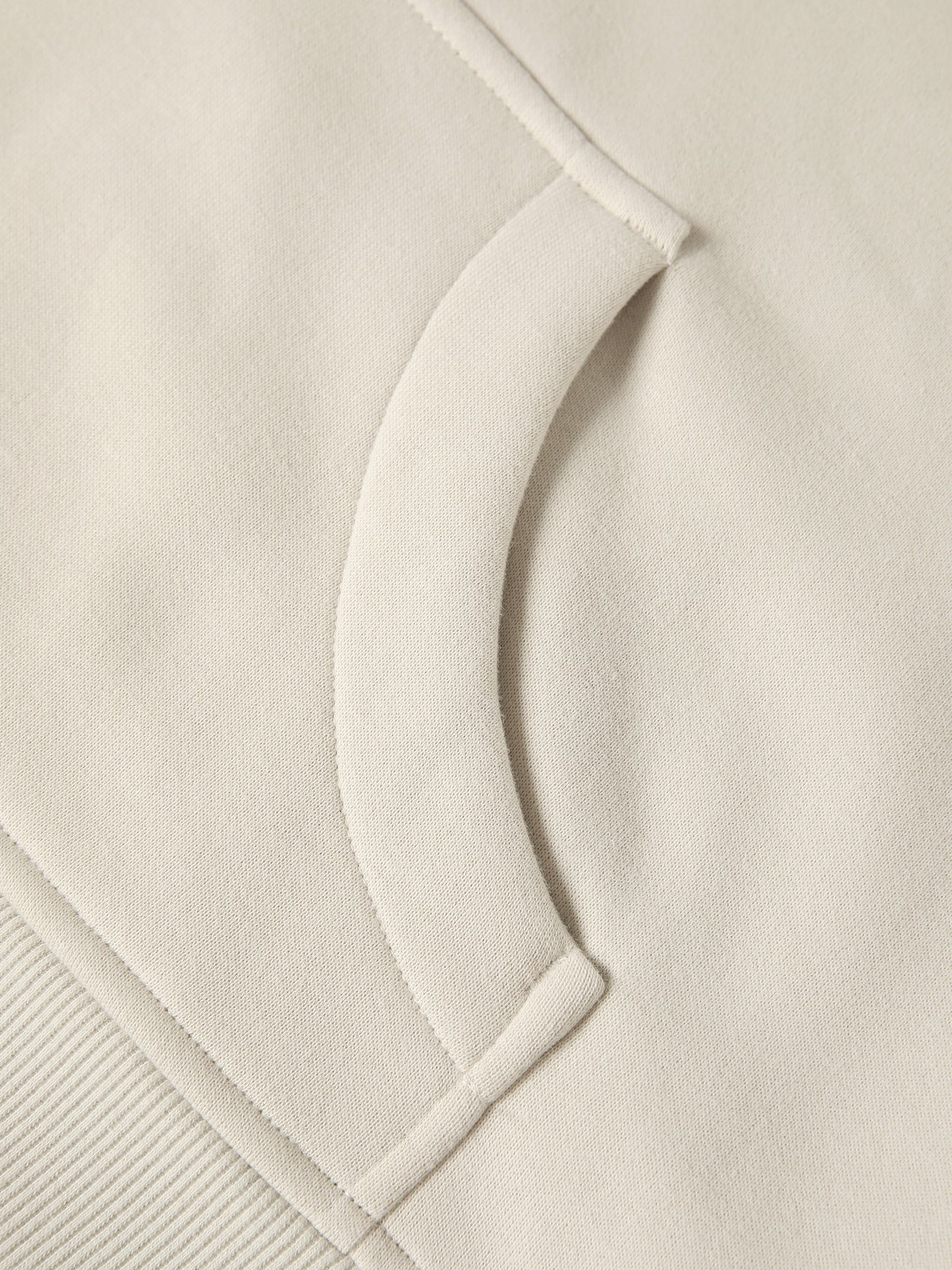Adult 1/4 Zip Scuba Pullover in Ivory