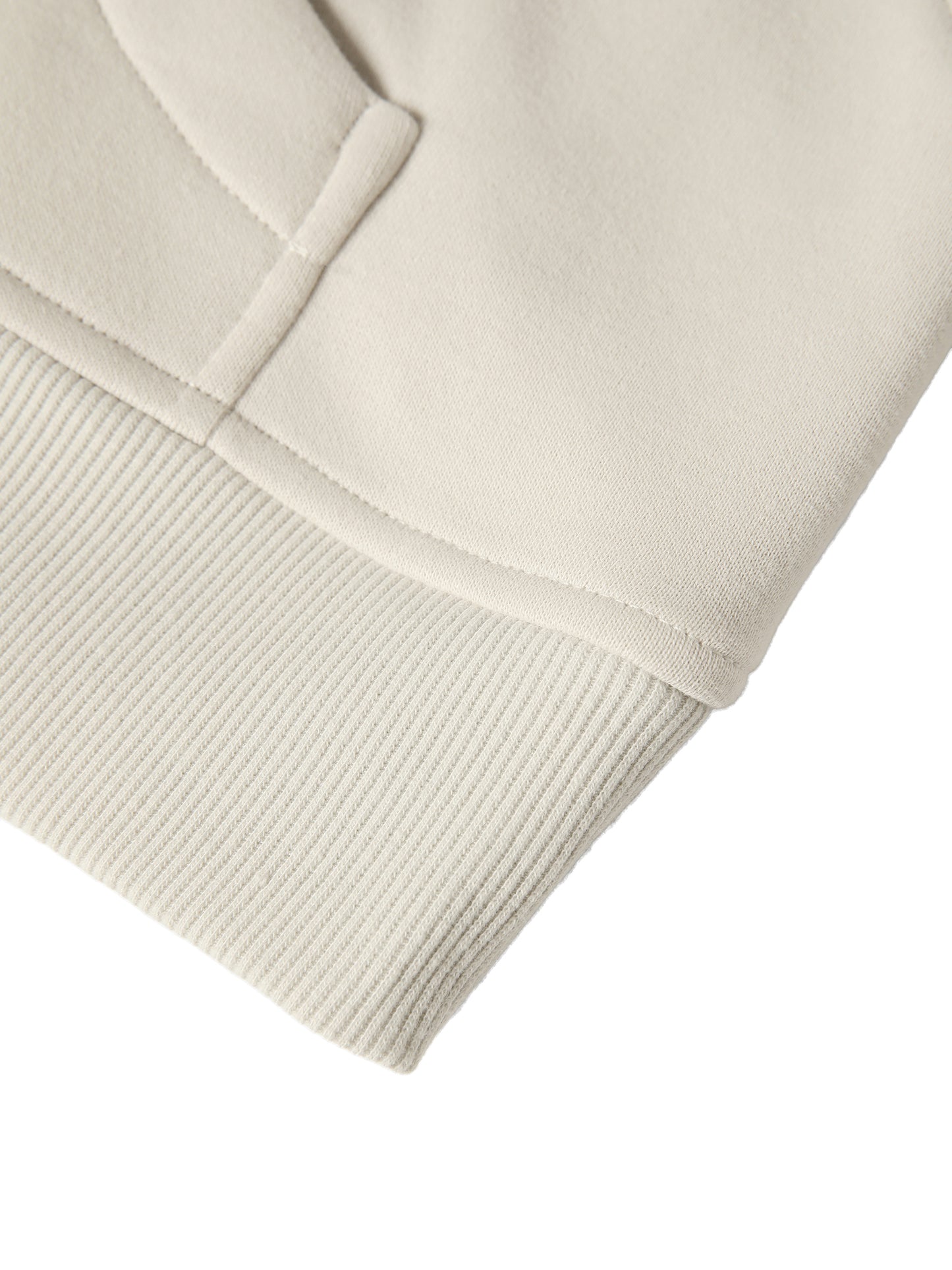 Adult 1/4 Zip Scuba Pullover in Ivory