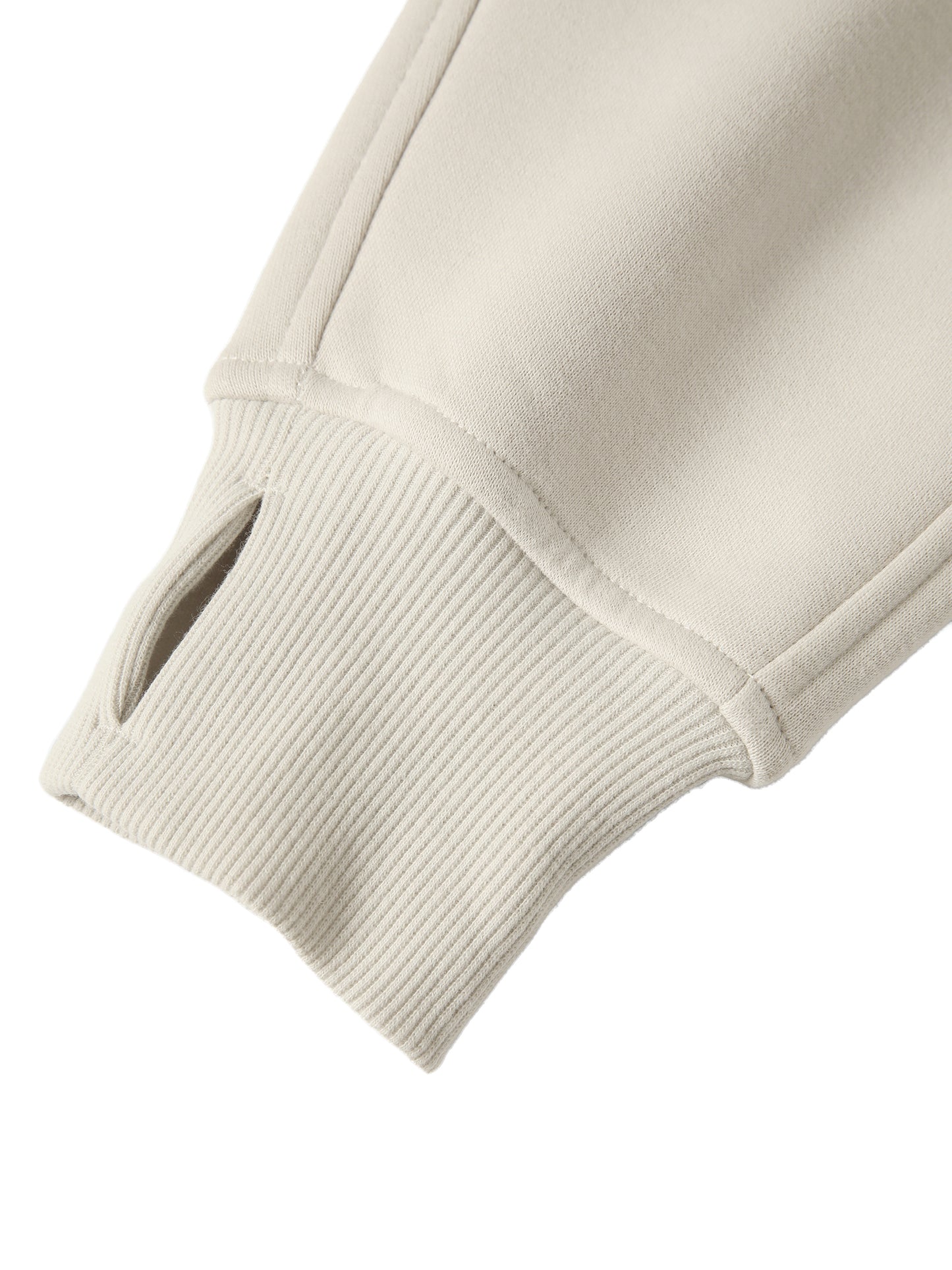 Adult 1/4 Zip Scuba Pullover in Ivory