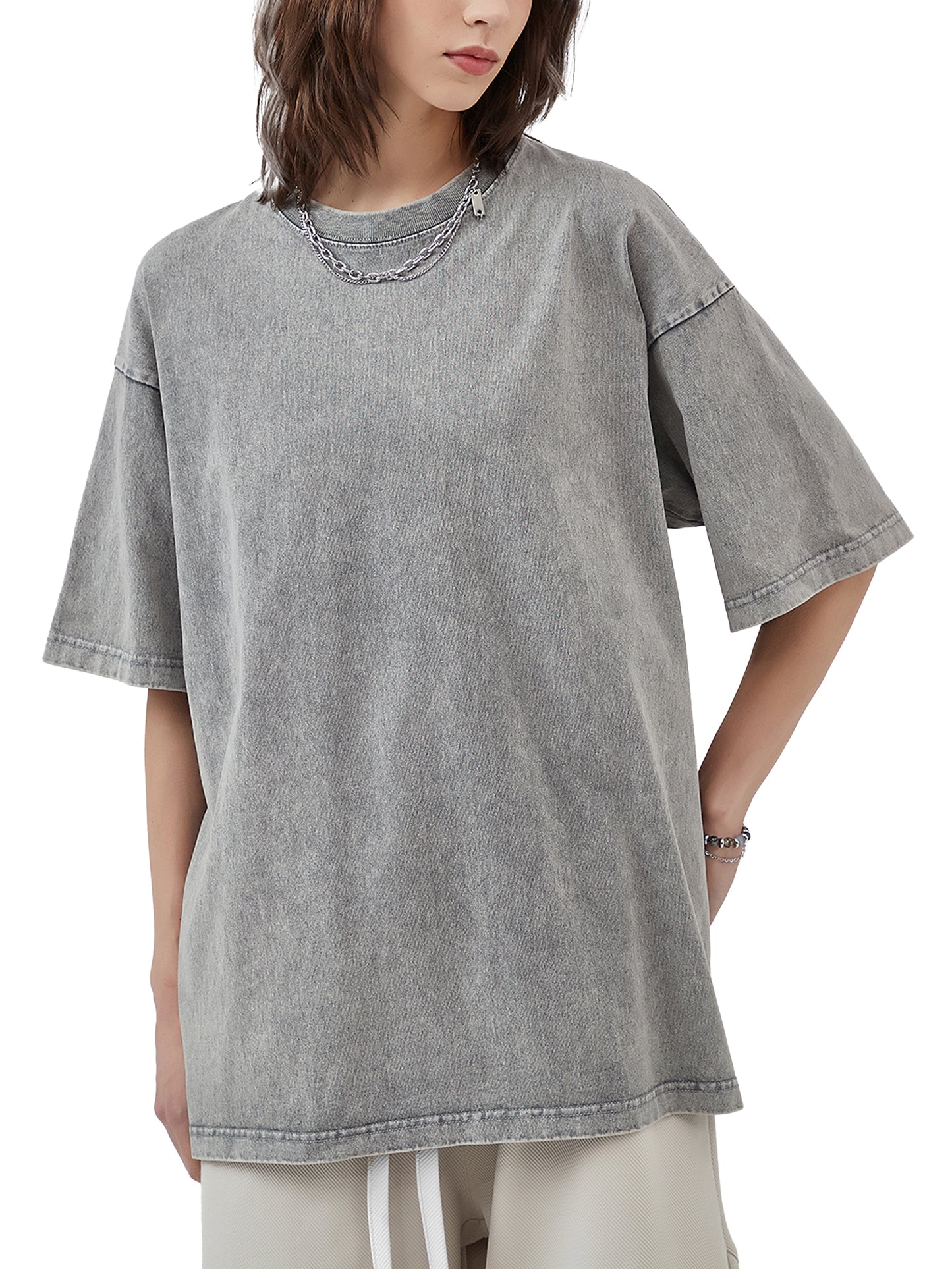 Oversized Acid Washed Tee