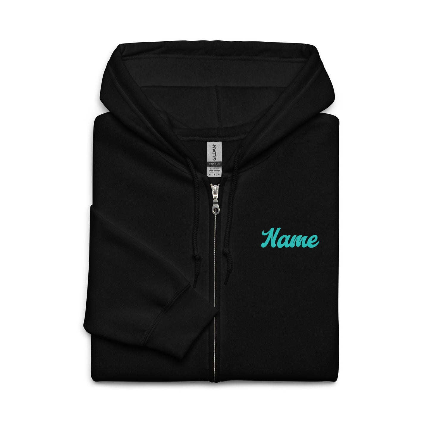 All Sizes Zip-Up Hoodie with Personalization