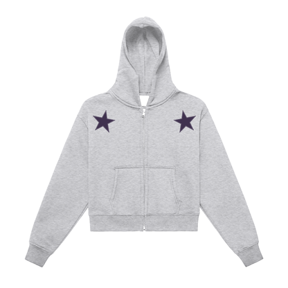 Adult All Star Zip-Up Cropped Hoodie