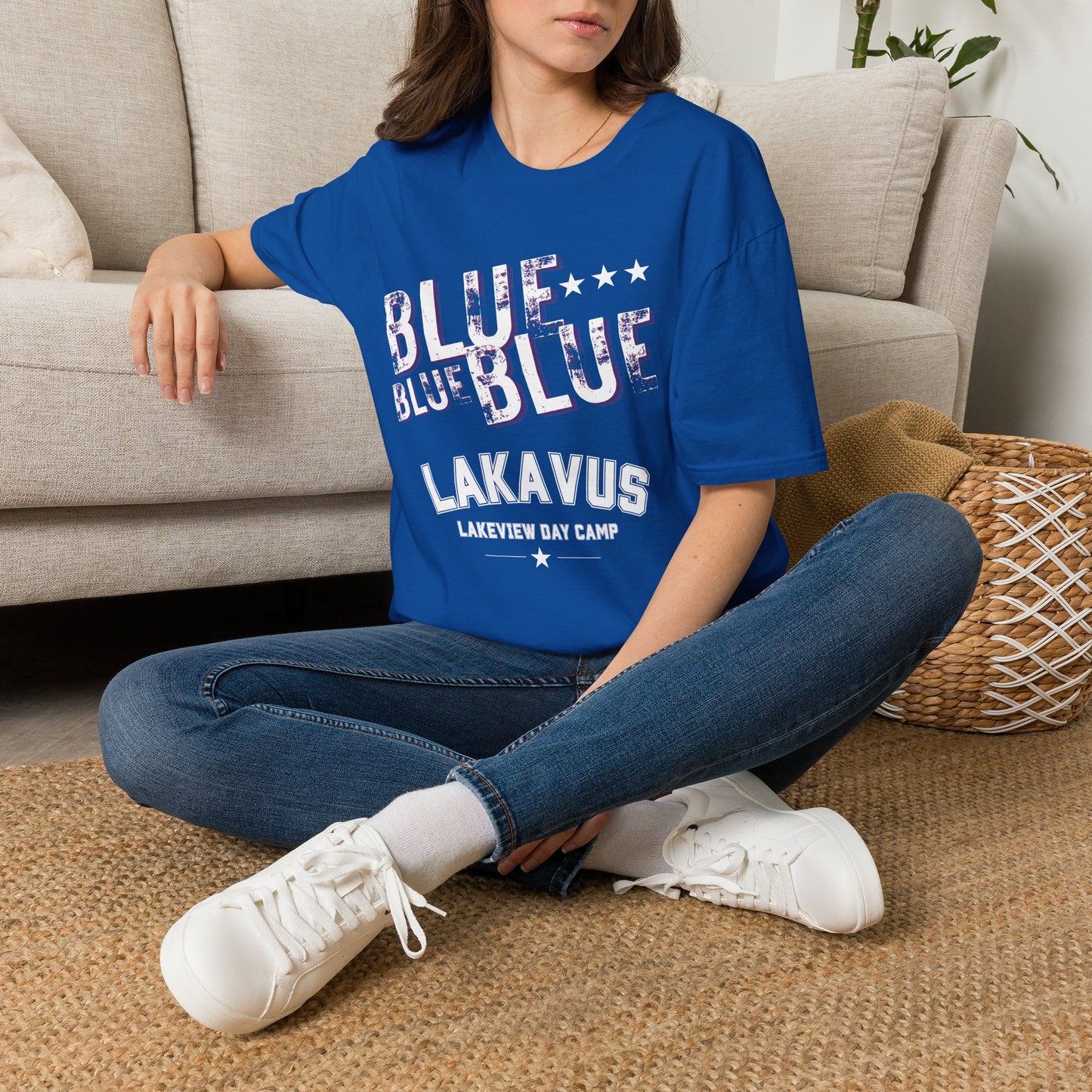 Adult Blue Color War Tee