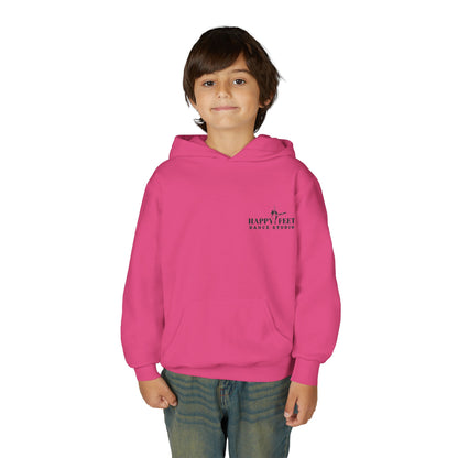 Youth Embroidered Hoodie in Pink