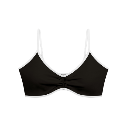 Adult Ruched V-Neck Sports Bra