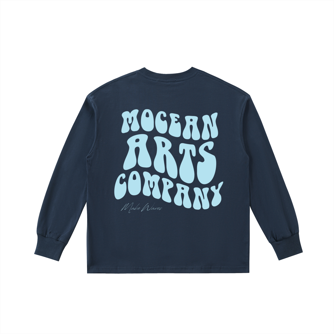 Youth Long Sleeve Tee in Navy