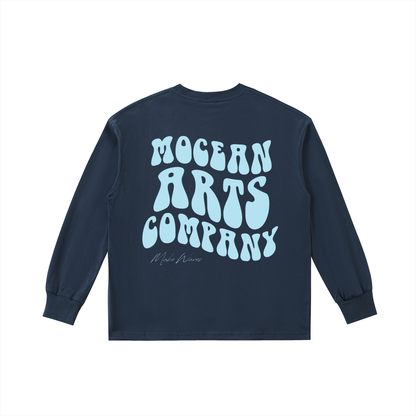 Youth Long Sleeve Tee in Navy