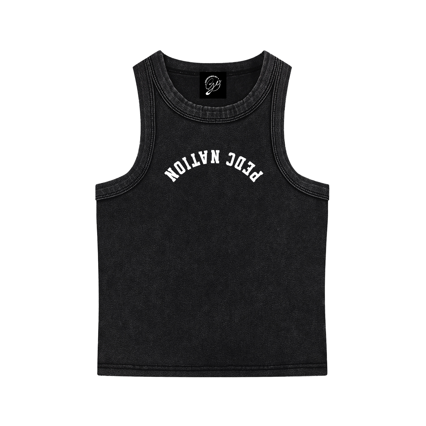Adult Snow Wash Tank in Black