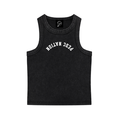 Adult Snow Wash Tank in Black