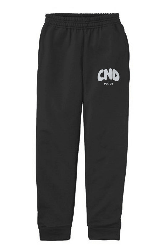 Youth White Fox Joggers