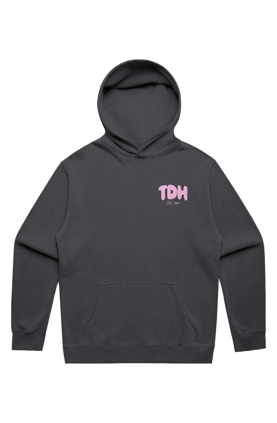 Adult White Fox Faded Hoodie