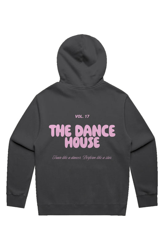 Adult White Fox Faded Hoodie