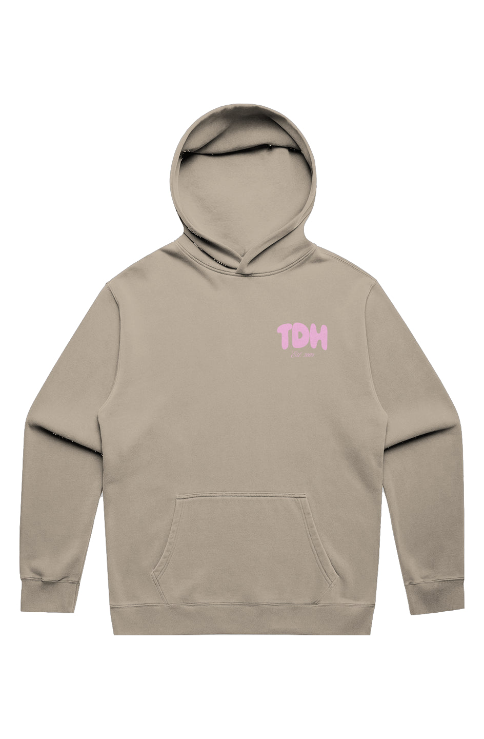 Adult White Fox Faded Hoodie