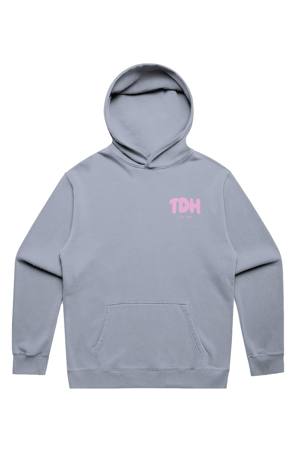 Adult White Fox Faded Hoodie