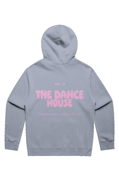 Adult White Fox Faded Hoodie