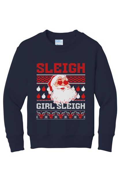 Youth Sassy Claus Crewneck