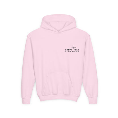 Youth Embroidered Hoodie in Pink