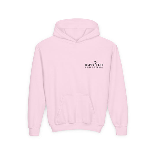 Youth Embroidered Hoodie in Pink
