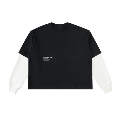 Adult "Be Your Brightest" Layered Contrast Long Sleeve