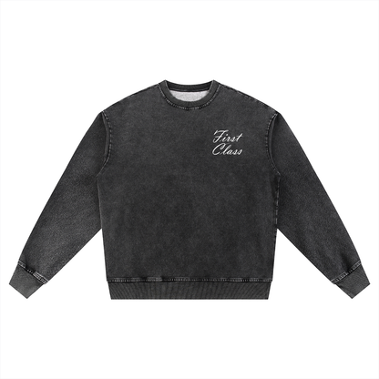 Adult Acid Wash Capsule Crewneck