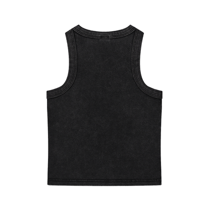Adult Snow Wash Tank in Black