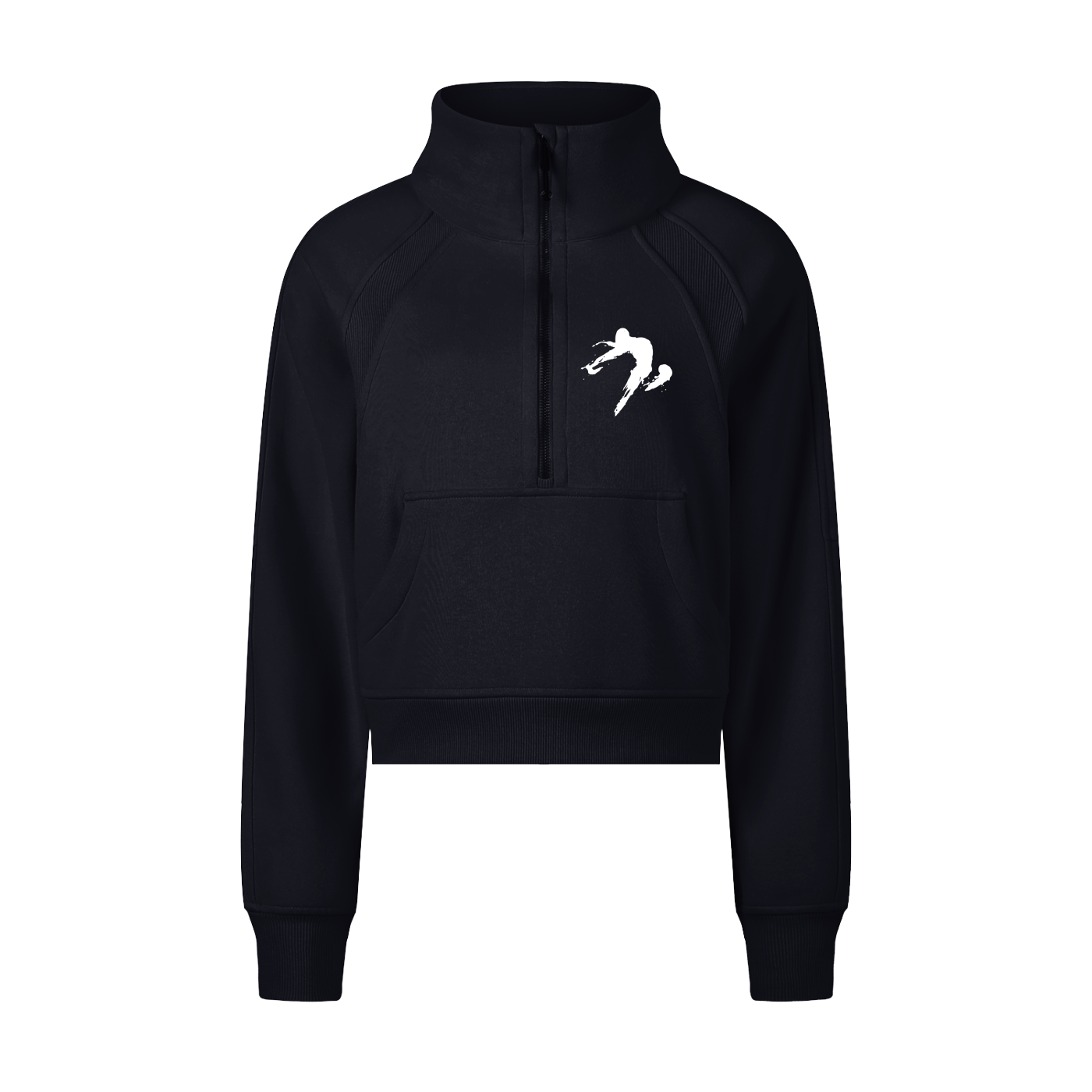 Dance Mom 1/4 Zip in Black