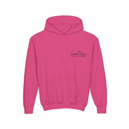 Youth Embroidered Hoodie in Pink