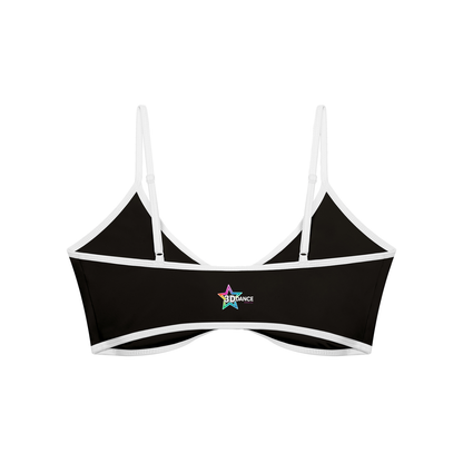 Adult Ruched V-Neck Sports Bra