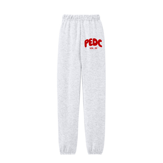 Youth White Fox Joggers
