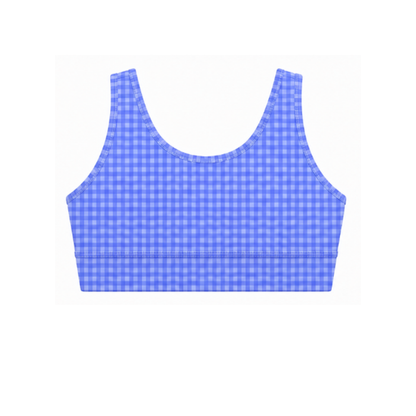 Gingham Sports Bra - PRE ORDER before 6/10