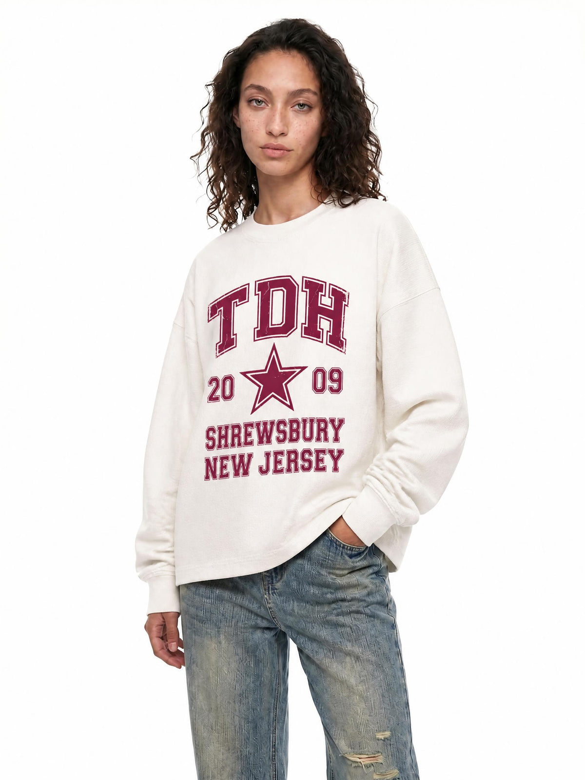 Adult Vintage Wash Boxy Waffle Longsleeve