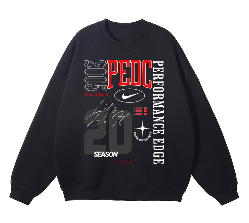 Youth Nike Crewneck in Black