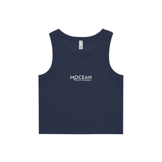 Adult Embroidered Ribbed Tank