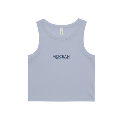 Adult Embroidered Ribbed Tank