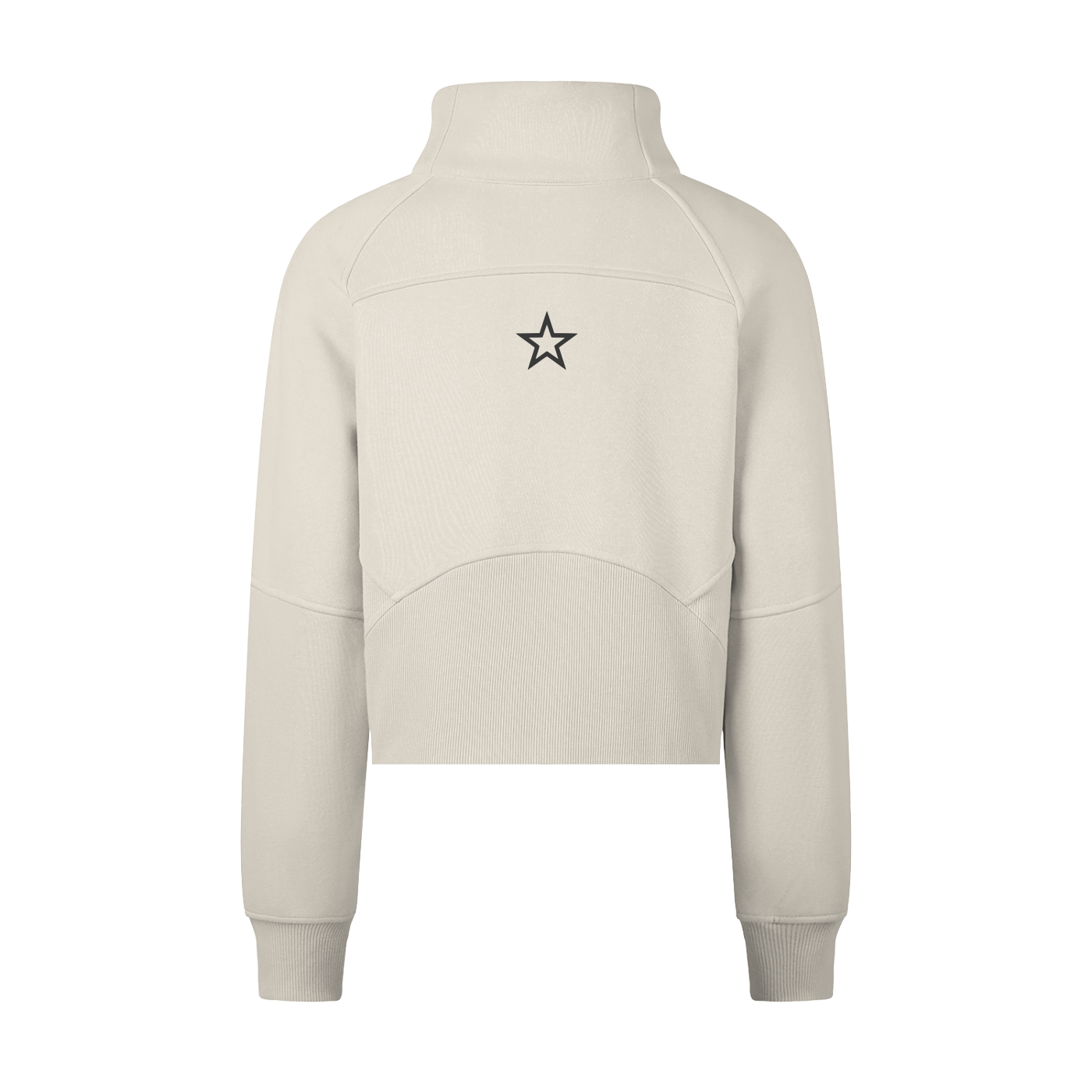 Adult 1/4 Zip Scuba Pullover in Ivory
