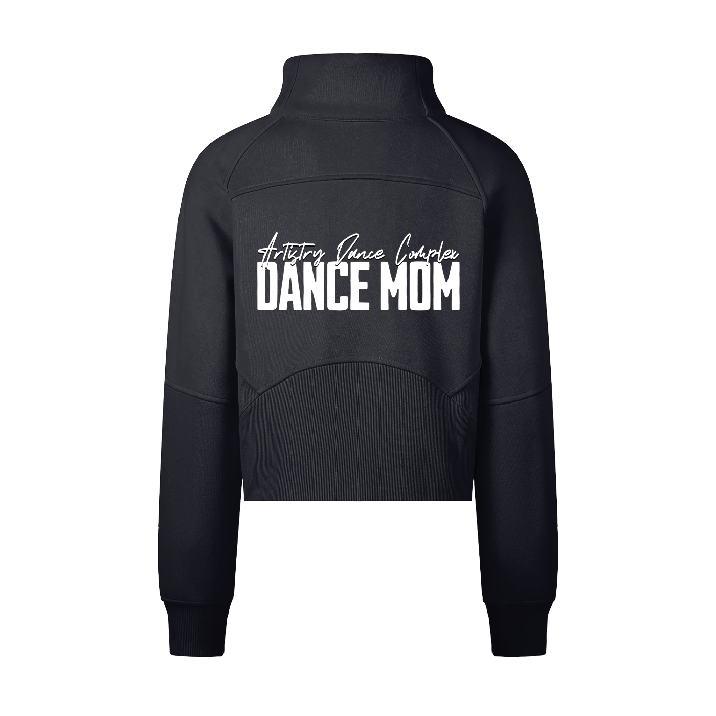 Dance Mom 1/4 Zip in Black