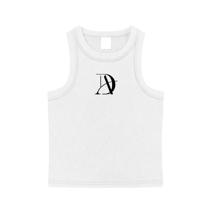 Adult Snow Washed Tank Top in White