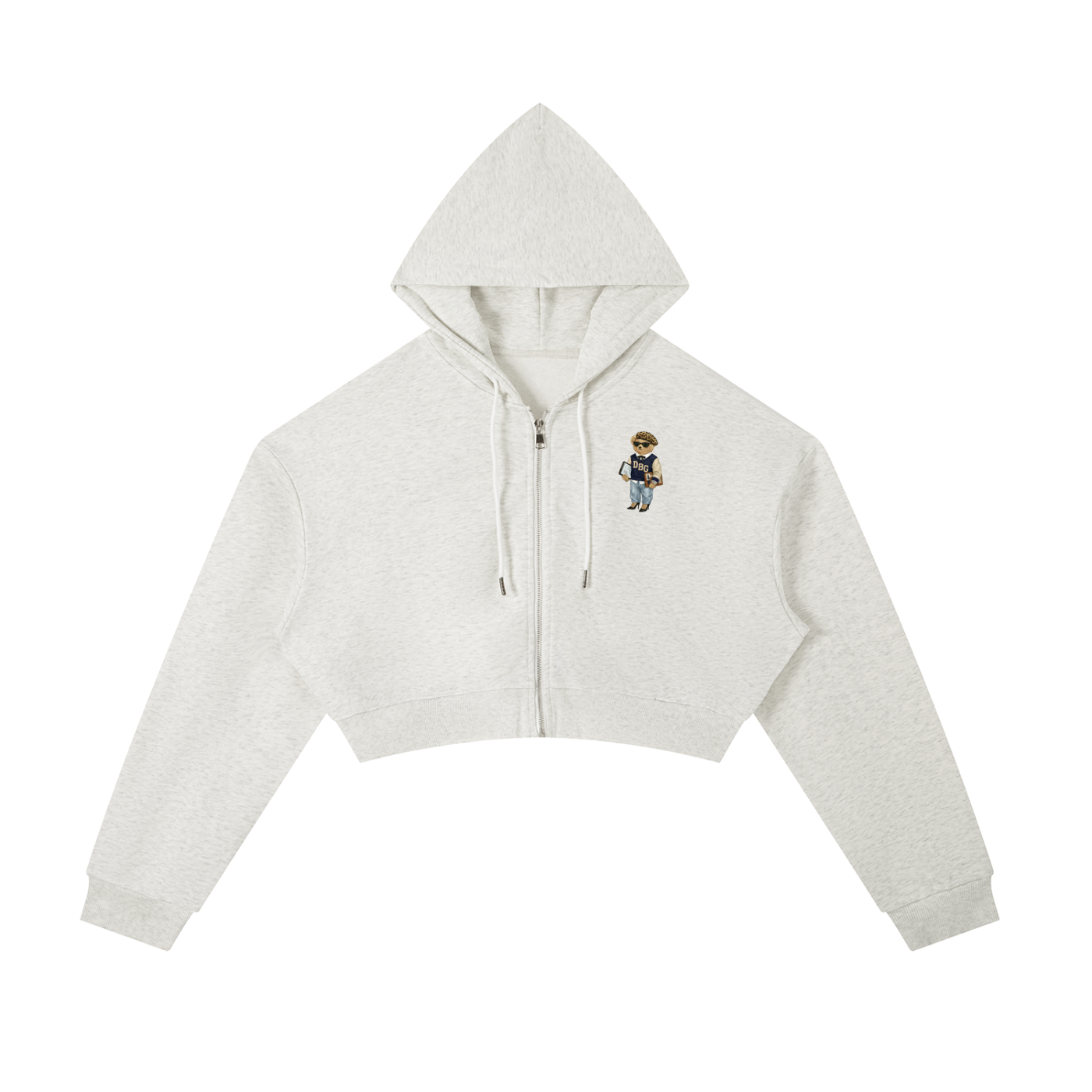 DBG Bear Cropped Zip Up