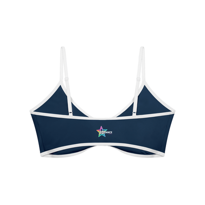Adult Ruched V-Neck Sports Bra