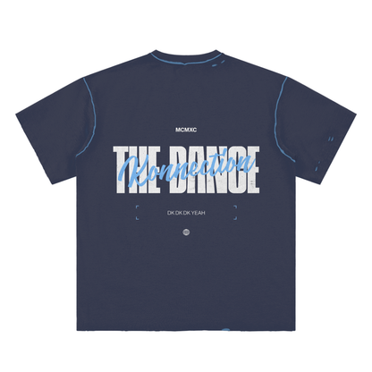 Adult Hand-Frayed 2 tone Grunge Tee