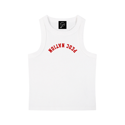 Adult Snow Wash Tank in White
