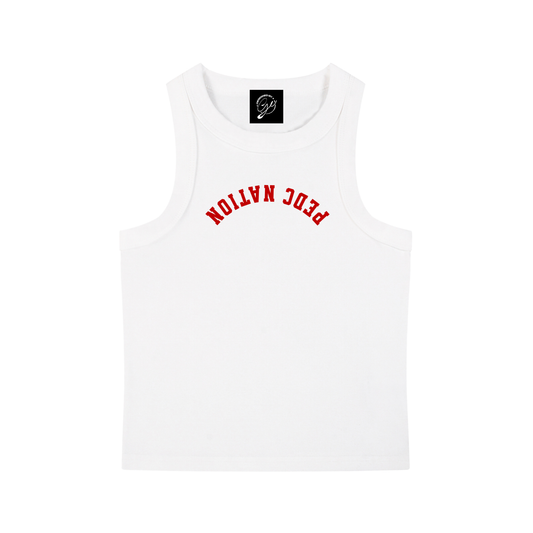 Adult Snow Wash Tank in White